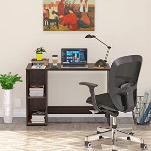 BLUEWUD Mallium Engineered Wood Study & Computer Table, Office Desk (Wenge Finish)
