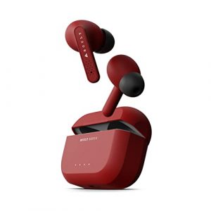 Boult Audio AirBass Propods X TWS Earbuds, 32H Playtime, Fast Charging Type-C, IPX5 Water Resistant, Touch Controls and Voice Assistant (Red)