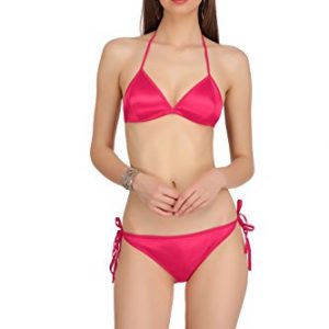 Fashion Comfortz Women’S Girls Satin Nylon Spandex Sexy Bra Sexy Panty,Non Padded Bikini Swimwear Lingerie Set,Women’S Girls Ladies Undergarments,Sexy Lingerie Beach Innerwear For Women Girls Ladies