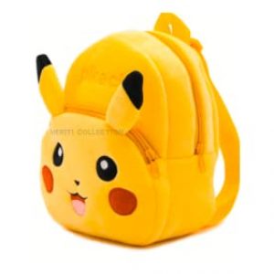 HERITI COLLECTION -1st quality youngman velvet soft fabric .1 to 6 year boys & girls kids bag,school bsg ,picnic bag multi-porpose use PIKACHU 14lt