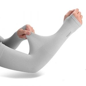Brats N Beauty® Sun Protection Arm Cooling Sleeve Warmers Cuffs UV Protection Sleeves Multi-functional High-elastic Outdoor Sports Sleeves Grey Color1 Pair
