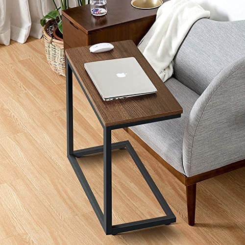 PRAMUKH FASHION Folding Computer Desk for Small Spaces, Space-Saving Home Office Desk, Foldable Computer Table, Laptop Table, Writing Desk, Compact Study Reading Table (Brown)