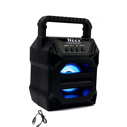 TOP Brand WS-02 |Clear Crystal 3D Sound| Splash Proof| Water Resistant| Extra Baas Stereo Sound Quality |Small Trolley Splashproof Speaker