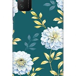 Coberta Printed Back Cover for Poco M3 Pro/Poco M3 pro 5G / Mi Redmi Note 10 5G / Mi Redmi Note 10T 5G Back Cover Case - Stylish Green Beautiful Floral Design