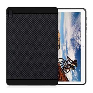 TGK Dotted Design Matte Finished Soft Back Case Cover for Lenovo TAB E10 TB-X104F 10.1-Inch Android Tablet 2018 Release - Black