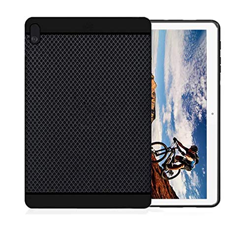 10.1 Inch Android Tablet TGK Dotted Design Matte Finished Soft Back Case Cover for Lenovo TAB E10 TB-X104F 10.1-Inch Android Tablet 2018 Release – Black