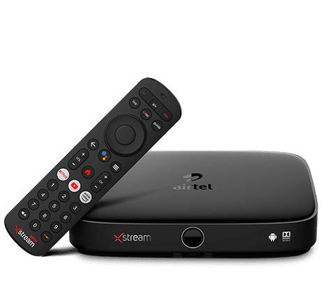 Airtel Xstream Only Box | Android TV Box |1 Month Hindi Premium Family HD Pack | Free Installation | No Dish Antenna | 15+ OTT Apps