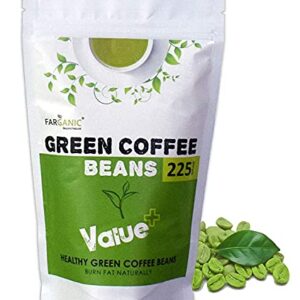 Farganic Fresh and Natural Green Coffee Beans .Ideal for Health and Personal Care>Diet & Nutrition>Weight Management. Weight Loss 225 Gram (200+25 gm free)