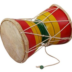 JUAREZ NDM6 Nawaab 6 Inch Damru Hand Percussion Handmade Indian Musical Instrument