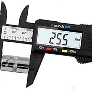 Kmils Accurate Measuring Digital Vernier Caliper for Industrial, Engineering and scientific use | Vernier Caliper gauge (ABS Plastic) 6 Inch