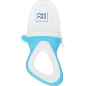 Mee Mee Advanced Fruit & Food Nutritional Baby Feeder for 6 to 12 Months | BPA Free | Baby Grip Feeder (Light Blue)