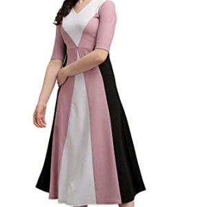 PURVAJA Women's Maxi Empire Waist Dress (Lucy-416-LV-BL-M_Light Violet_M)
