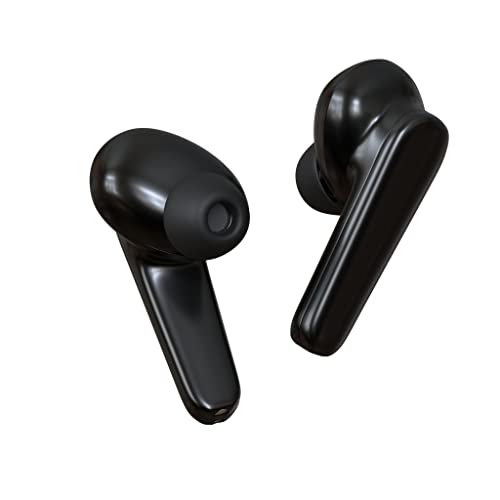 Amazon Renewed (Renewed) Amazon Basics Bluetooth 5.0 Truly Wireless in Ear Earbuds, Up to 38 Hours Playtime, IPX-5 Rated, Type-C Charging Case, Touch Controls, Voice Assistant, Optional Single Side Use Black