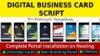 Advanced digital business card source code